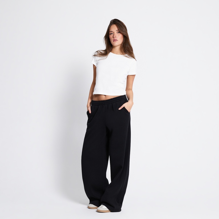 Wide sweatpants "Edina" Black